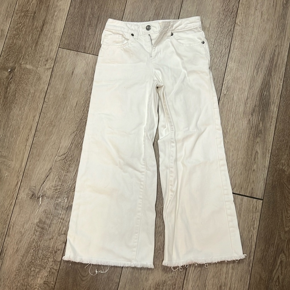 GB Girls White Wide-Leg Jeans